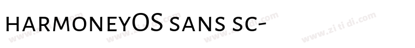 harmoneyOS sans sc字体转换